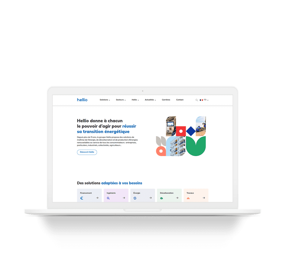 Ordinateur montant une page du projet Cap vers toi